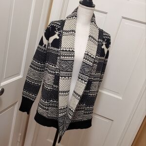 Cambridge Dry Goods Wool Open Front Cardigan size Small